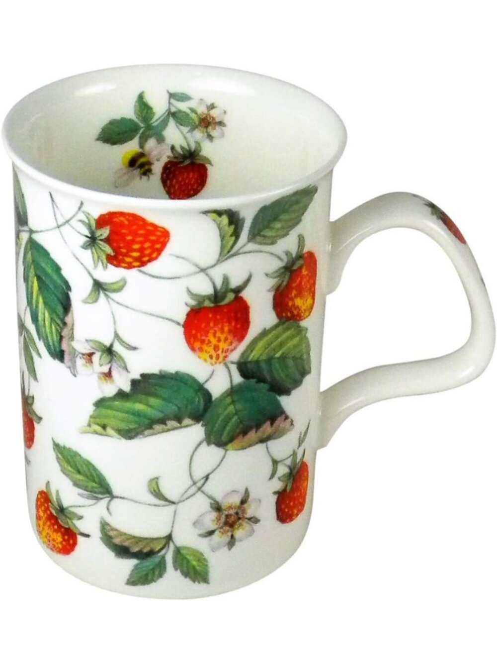 Charming Alpine Strawberry Chintz Fine Bone China Tea/Coffee Mug - England Made